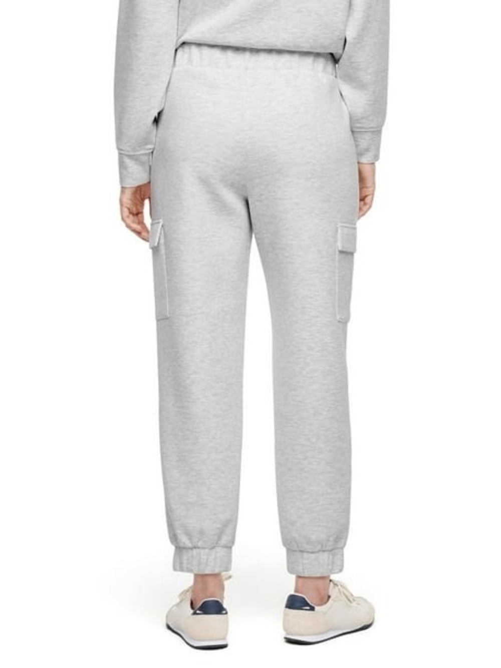 EXPRESS Women's Light Gray Cargo Sweatpants